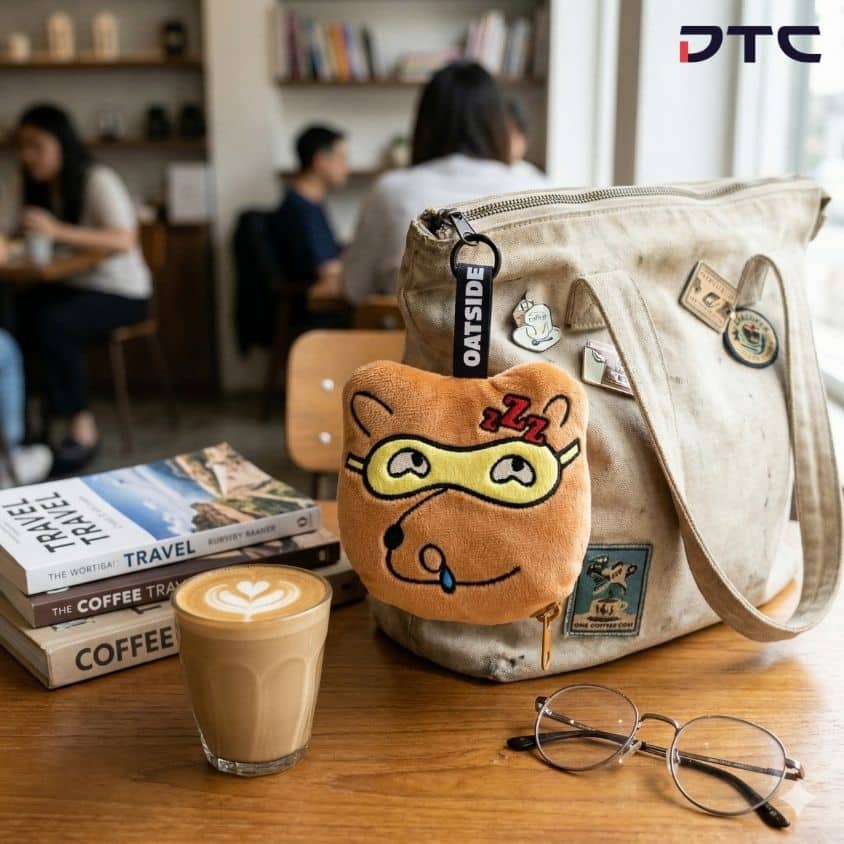 Collectible OATSIDE Bear pouch for gift with purchase promotions and custom merchandise