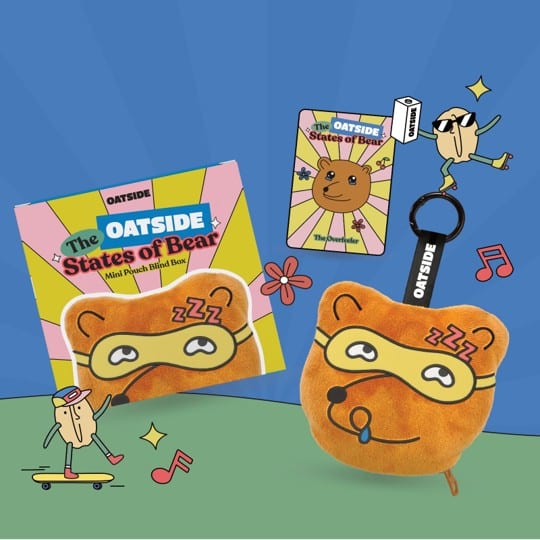 Collectible OATSIDE mini pouch blind box merchandise for regional gift with purchase promotions