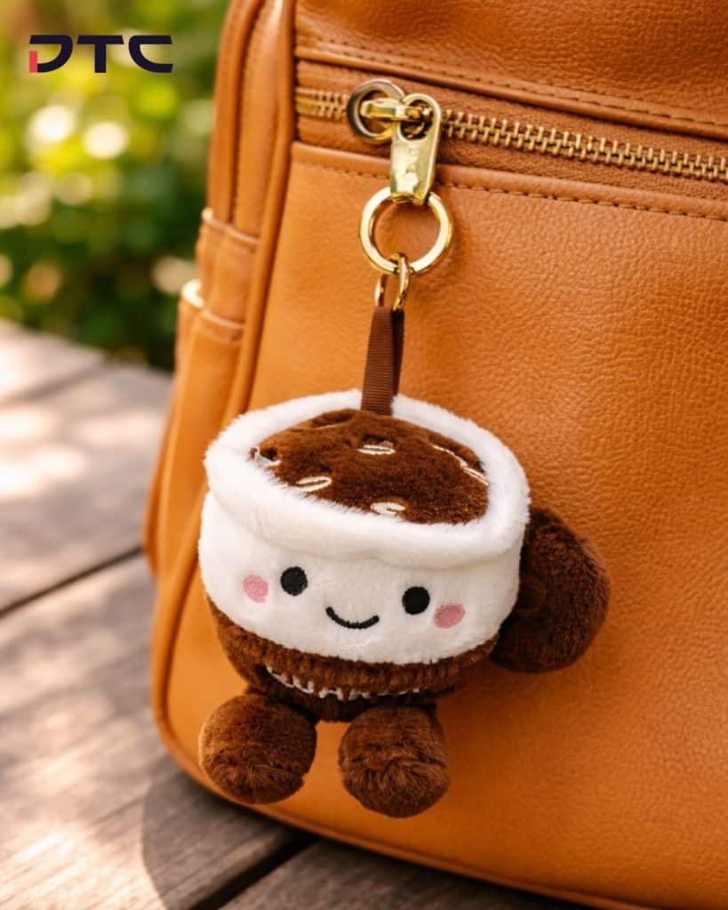 Quaker Oats plush keychain