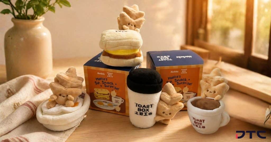 Horlicks Toast Box blind box plush promotional merchandise collectible series with multiple designs