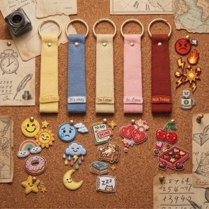 Custom strap with iron-on patch
