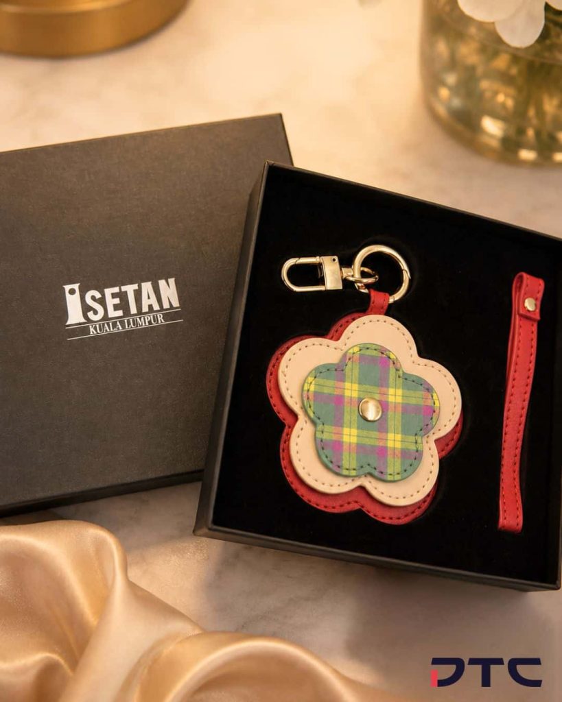 Limited-edition floral bag charms with premium gift box packaging for Isetan Kuala Lumpur Malaysia