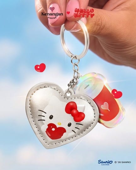 Kenangan Coffee Malaysia - Hello Kitty charm keychain