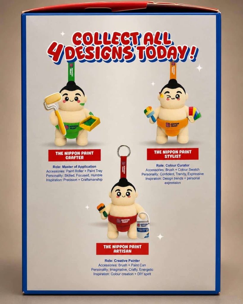 Nippon Paint Sumo Squad blind box design
