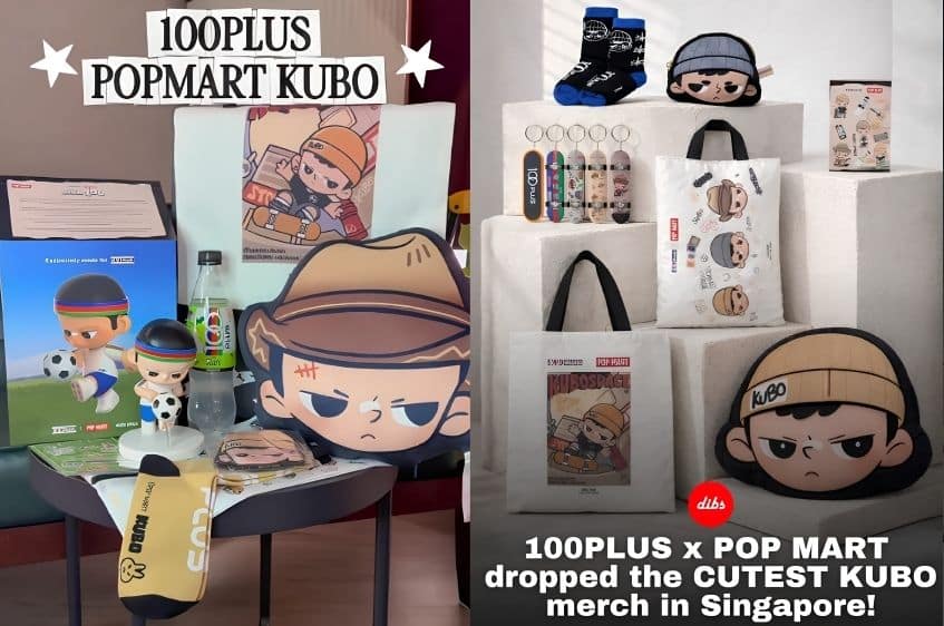 100PLUS x POPMart KUBO merchandise on social media