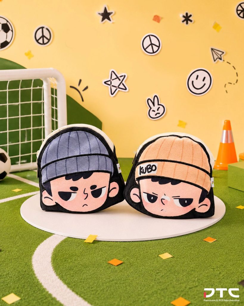 KUBO coin pouch merchandise produced for the 100PLUS x POP MART collaboration