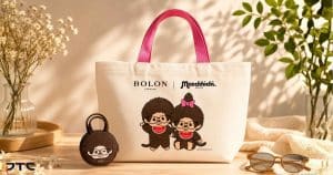 BOLON Monchhichi tote bag gift with purchase merchandise produced by DTC World