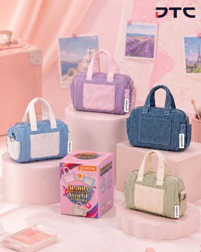 Guardian "Beauty Around the World" custom mini beauty bag gift with purchase by DTC World