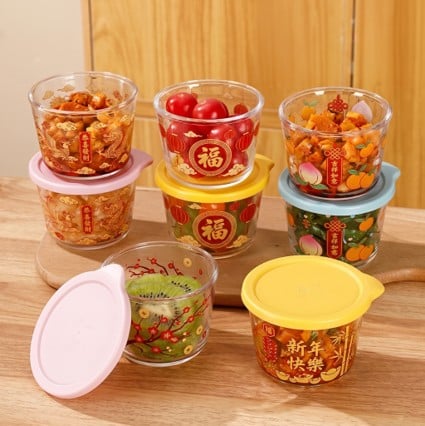 CNY glass storage jars