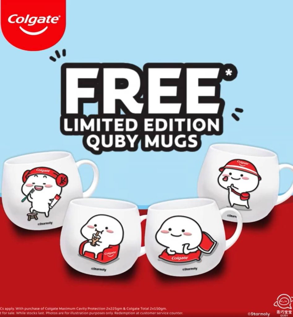 Colgate Quby mugs