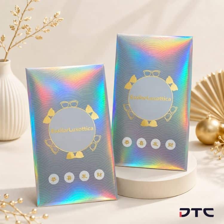 Essilor holographic red packet