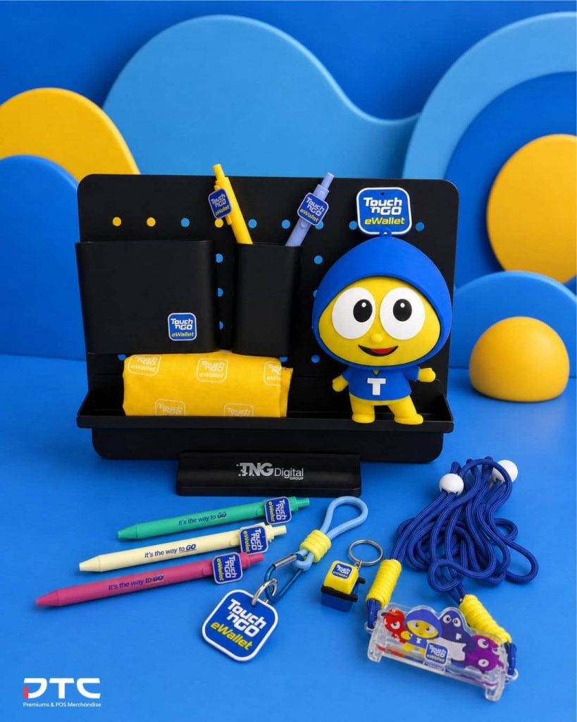 Touch 'n Go eWallet merchandise range designed by DTC World Malaysia