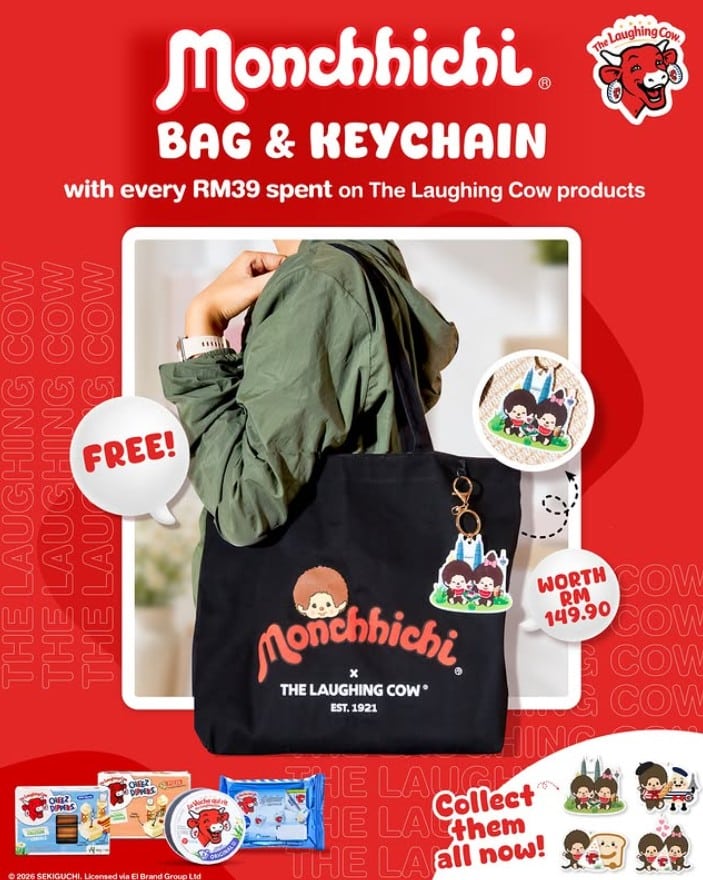The Laughing Cow × Monchhichi promotion at participating Malaysian supermarkets