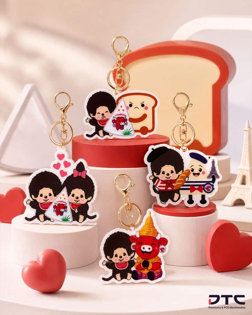 Monchhichi collectible keychains hidden inside every tote bag