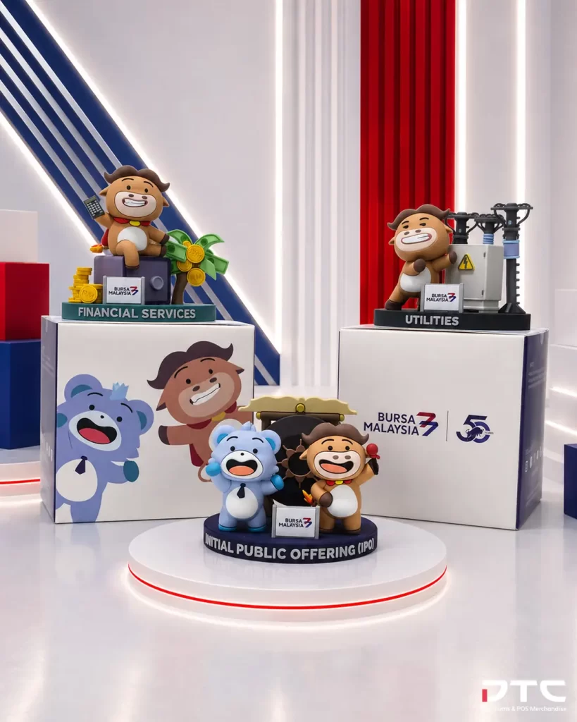 Custom Bursa Malaysia figurines designed and produced by DTC World Malaysia