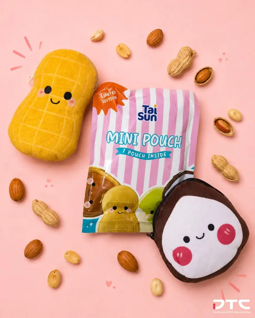 Tai Sun Macadamia mini pouch produced as collectible merchandise
