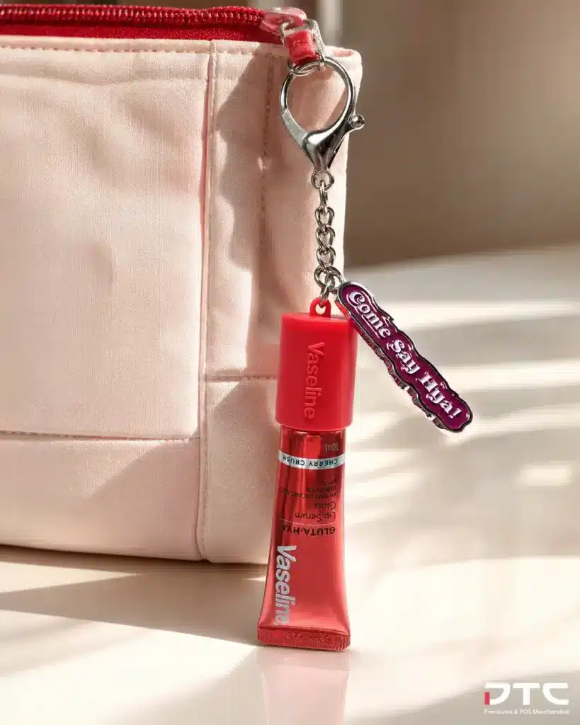Vaseline lip gloss keychain