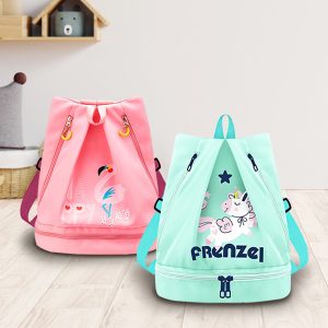 Children Wet and Dry Waterproof Zipper Backpack