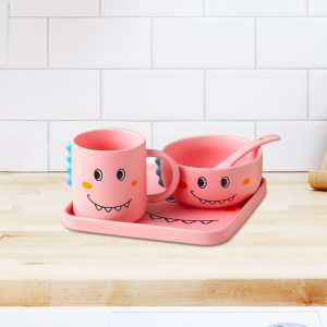 Cartoon Design Ceramic Personal Dining Set