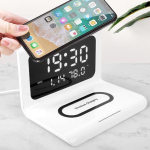 Multi functional Wireless Charger Clock