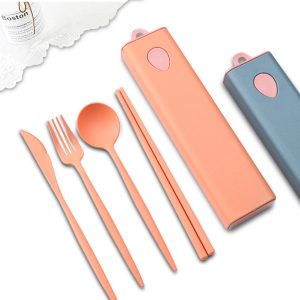 Wheat Straw Portable Cutlery Set