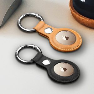 Waterborne-PU-Leather-Airtag-Keychain