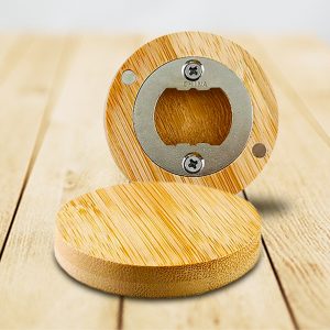 Bamboo Bottle Opener Magnet