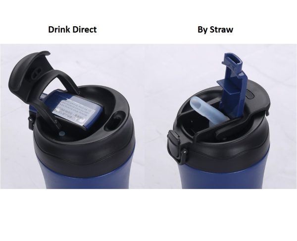 Dual Drinking Lid Thermal Tumbler