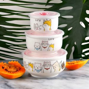 3-Tier Ceramic Container