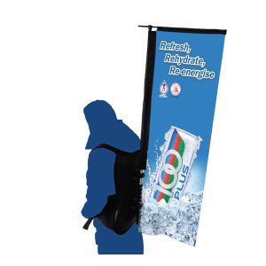 Mobile Backpack Flag Sign