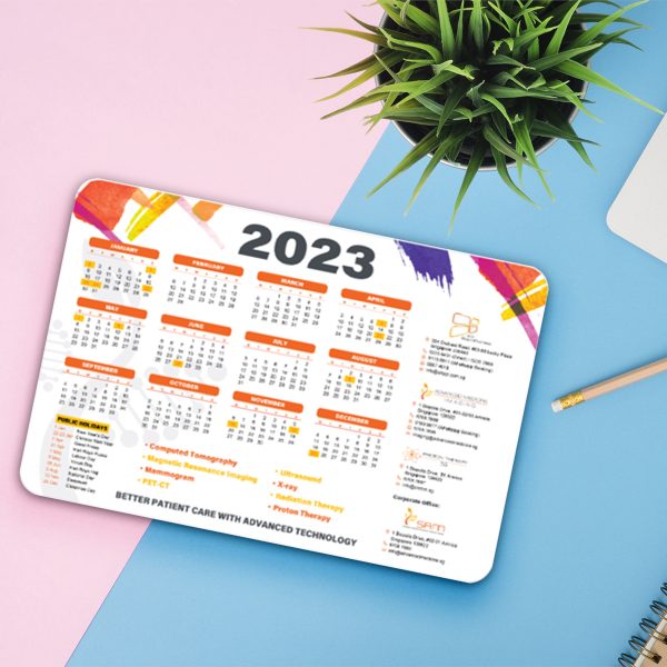 Customised Calendar Desk Mat