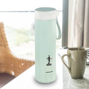 Bamboo Fiber Double Wall Glass Bottle (550ml)