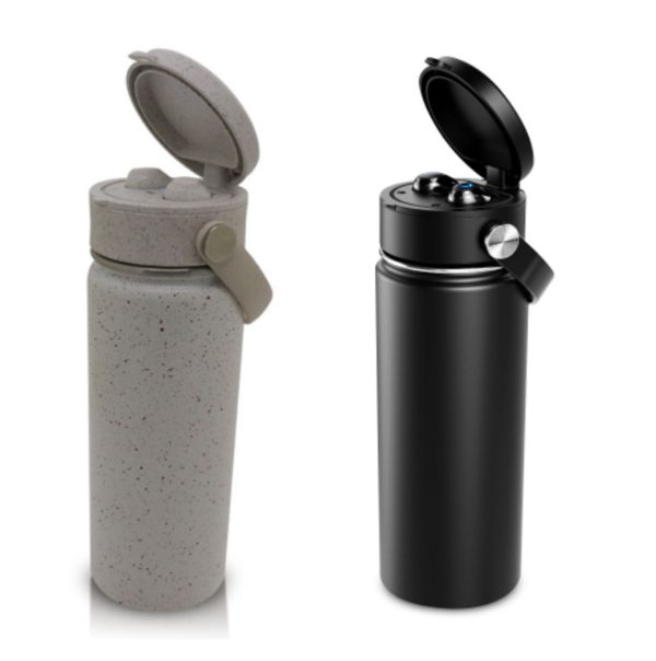 2 in 1 Thermal Flask with Wireless Ear Bud