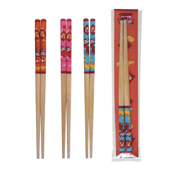 Customised CNY Bamboo Chopsticks