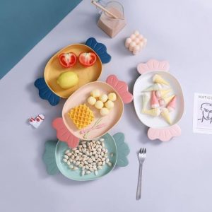 Creative Candy-Shaped Plastic Plate