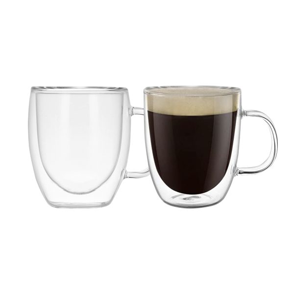 Double Wall Glass Coffee Cup (250ml)