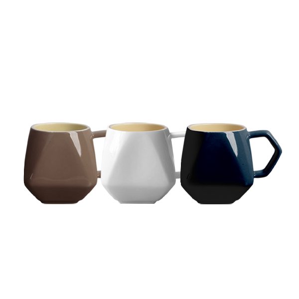 Diamond Shape Ceramic Mug (280ml)