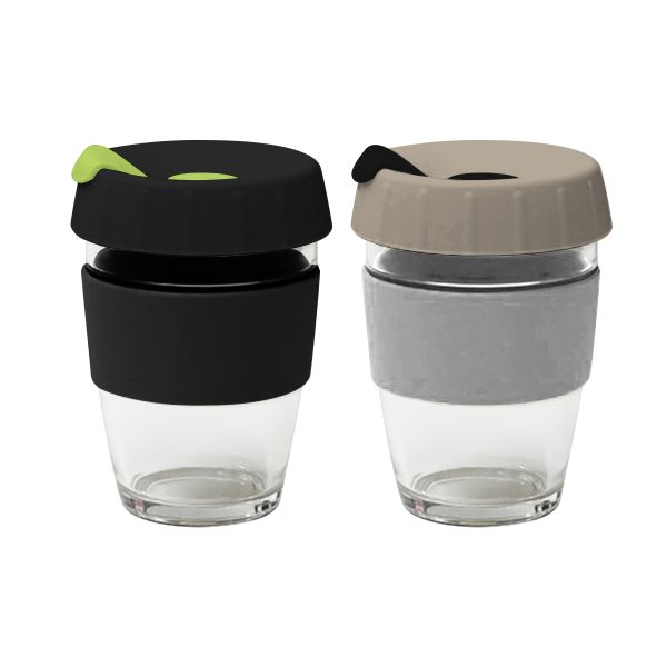 Glass Mug with Lid (250ml / 340ml / 450ml)