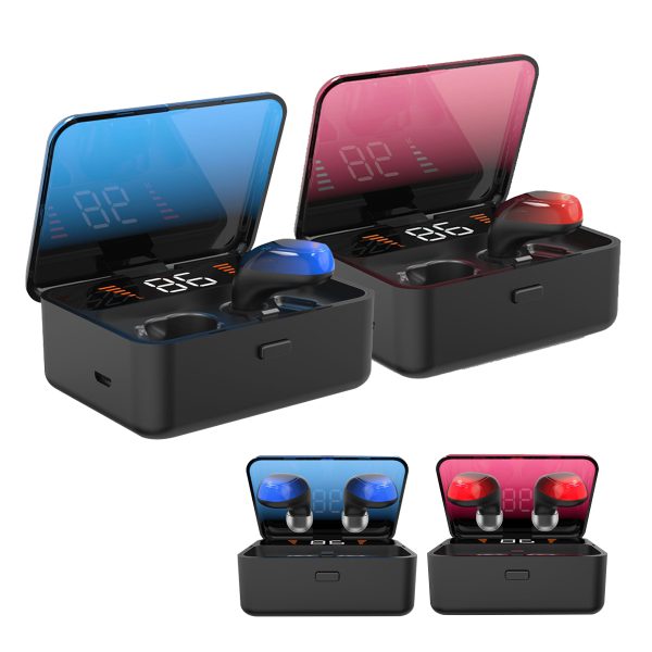 Wireless Bluetooth Earbuds with LED Display