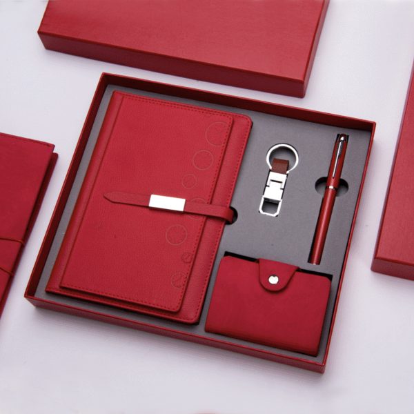 4-pc PU Leather Gift Set