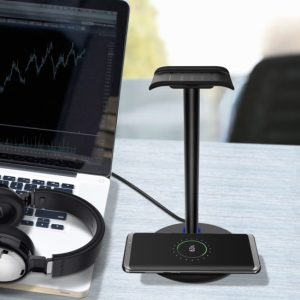 Headphone Stand with Wireless Charger