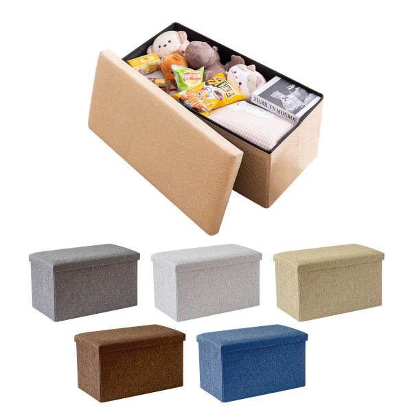 Foldable Storage Box Stool