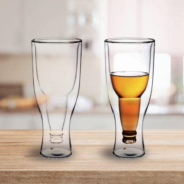 Hopside Down Beer Glass