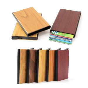 Wooden RFID Blocking Card Holder