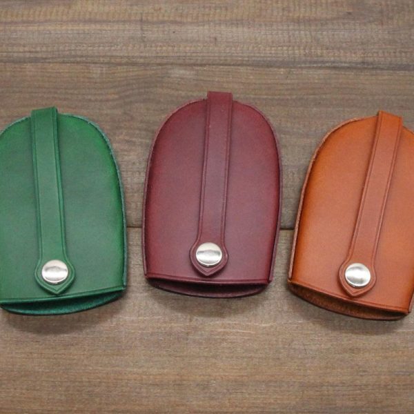 Waterborne PU Leather Key Pouch