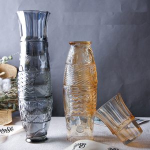 Prosperity Koi Fish-inspired Stackable Drinking Glass Set