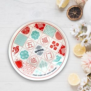 CNY Round Ceramic Plate 6 inch