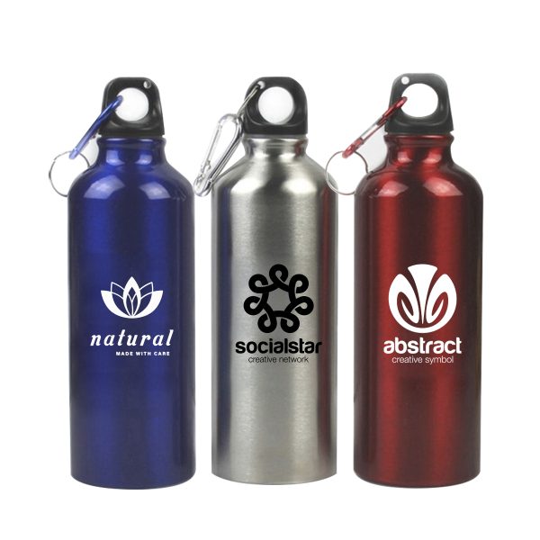 Aluminium Bottle with Carabiner （400ml / 500ml / 600ml/ 750ml）