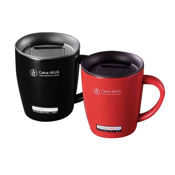 Stylish Stainless Steel Insulated Coffee Mug (380ml)