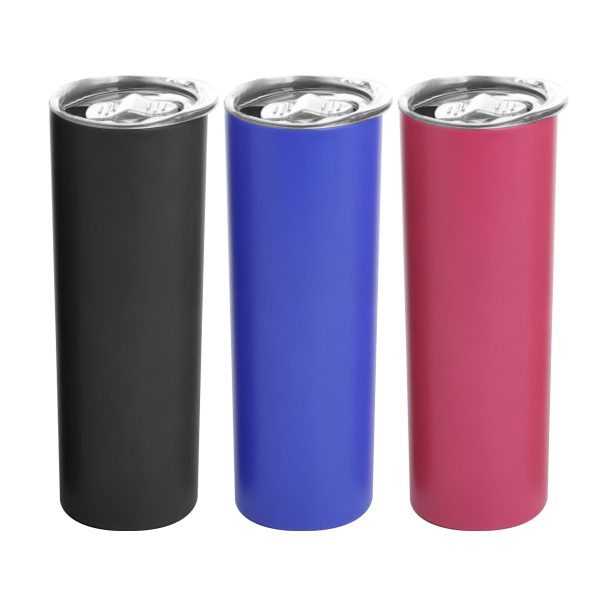 Slim Double Insulated Stainless Steel Tumbler with Lid (600ml)